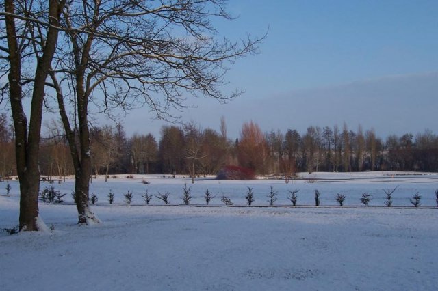 Parc du château l'hiver