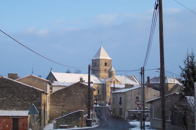 Javarzay église hiver