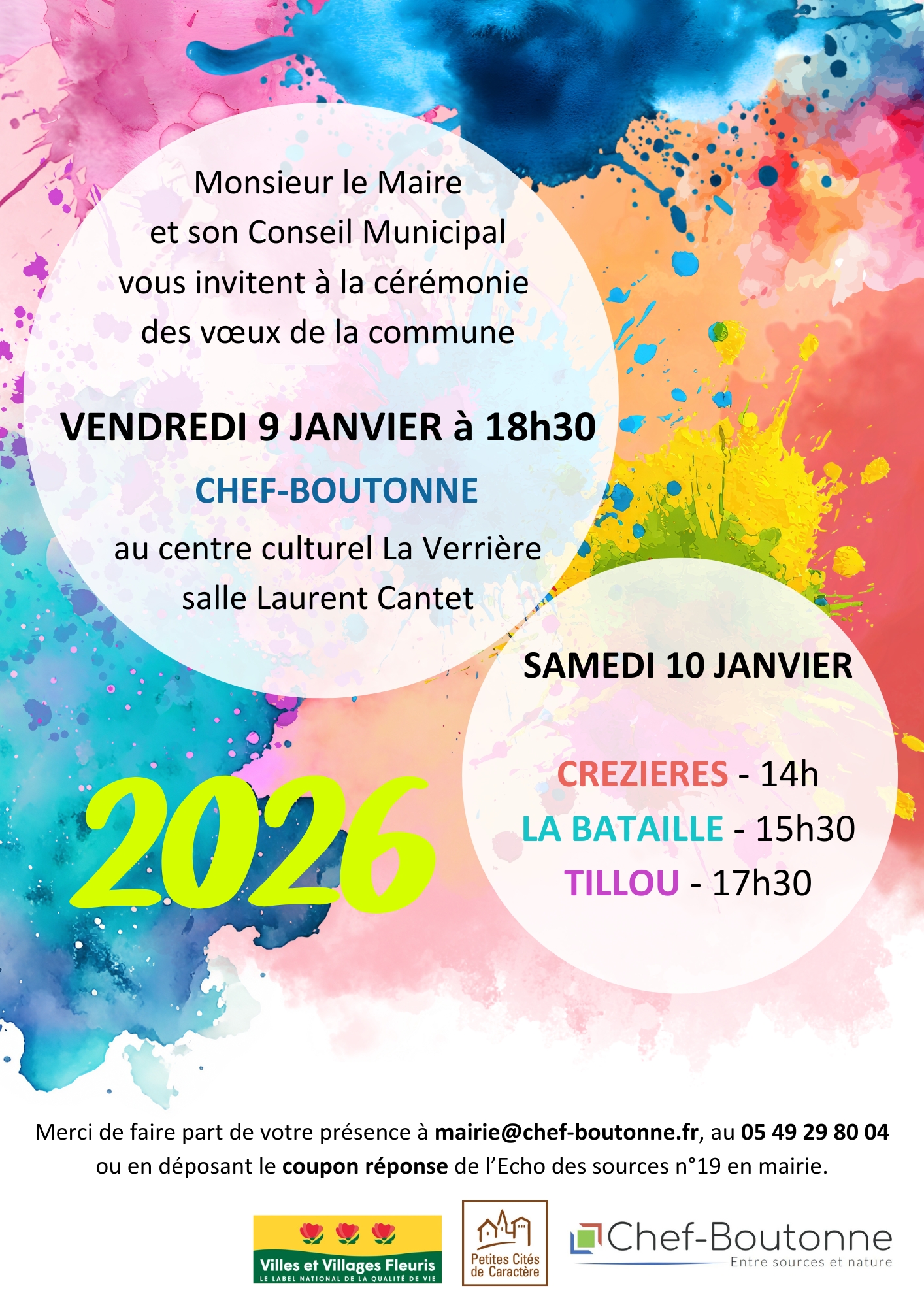 Affiche voeux 2026