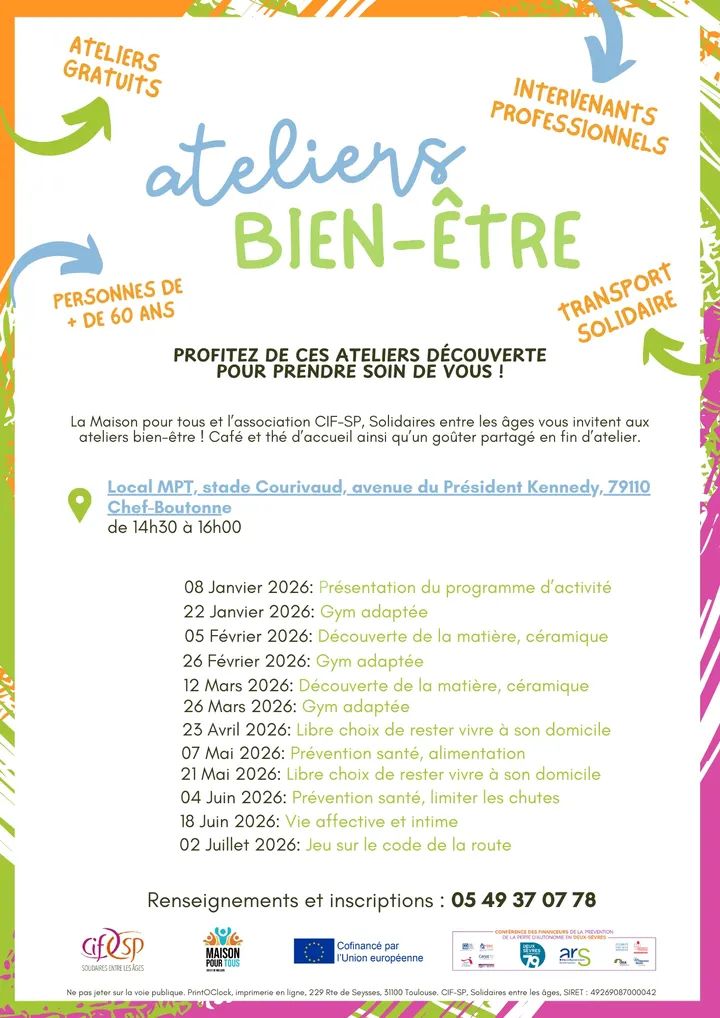 Ateliers bien être MPT CIFSP