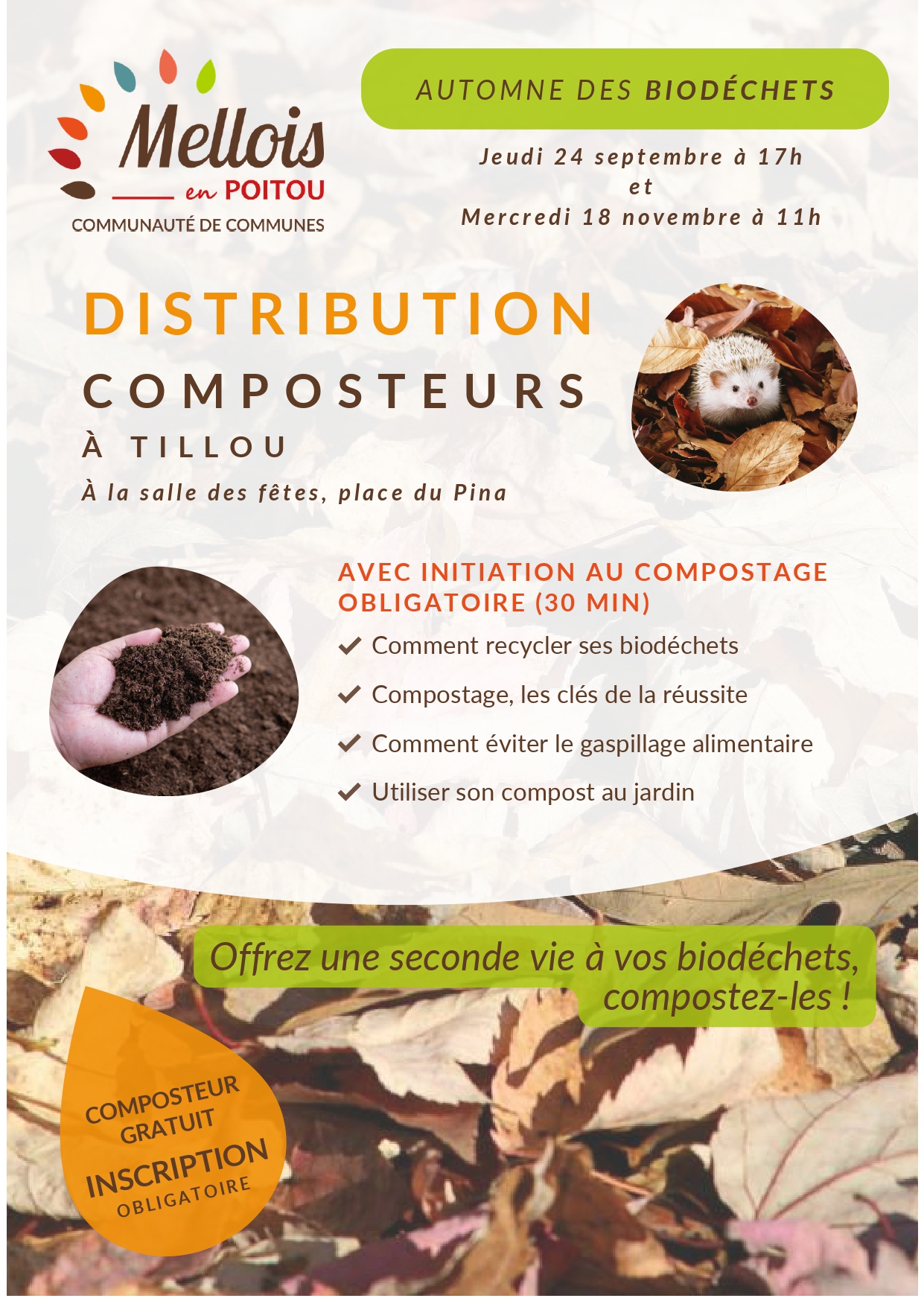 Distribution composteurs 24 9 et 18 11